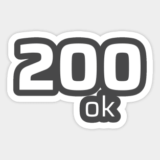 200 OK Sticker